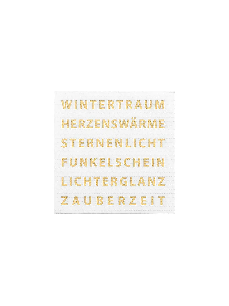 RAEDER | Servilletas navideñas de 33x33 cm | Blanco