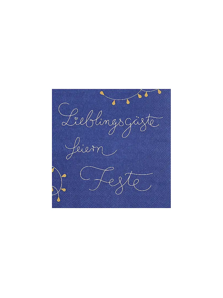 RAEDER | Servilletas navideñas de 33x33 cm | Azul oscuro