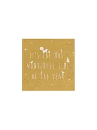RAEDER | Servilletas navideñas de 33x33cm | Oro