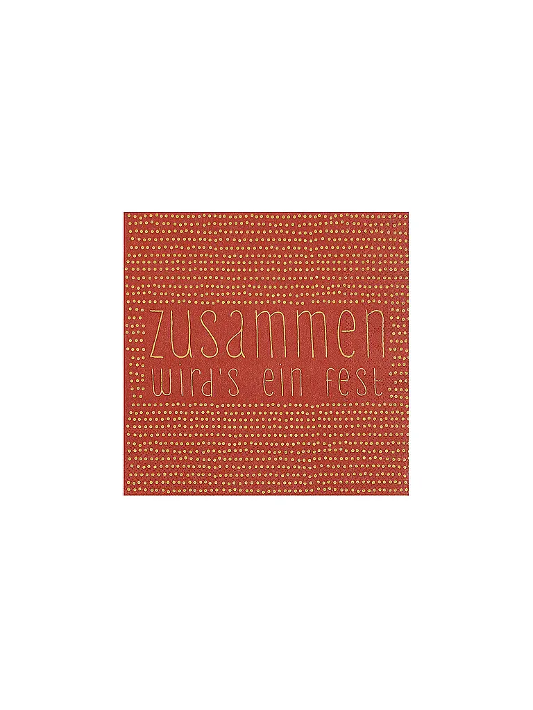 RAEDER | Servilletas navideñas de 33x33cm | Naranja