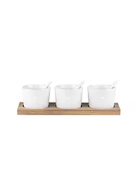 RAEDER | Set de cuencos 21,5x7x5cm Dreierlei Herz | Blanco