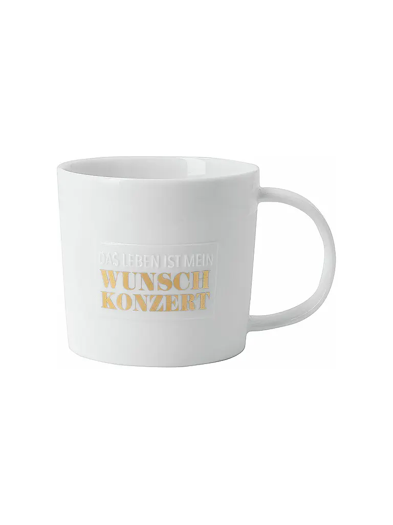 RAEDER | Taza - Taza de poesía 320ml Vida, Concierto de deseos | Blanco