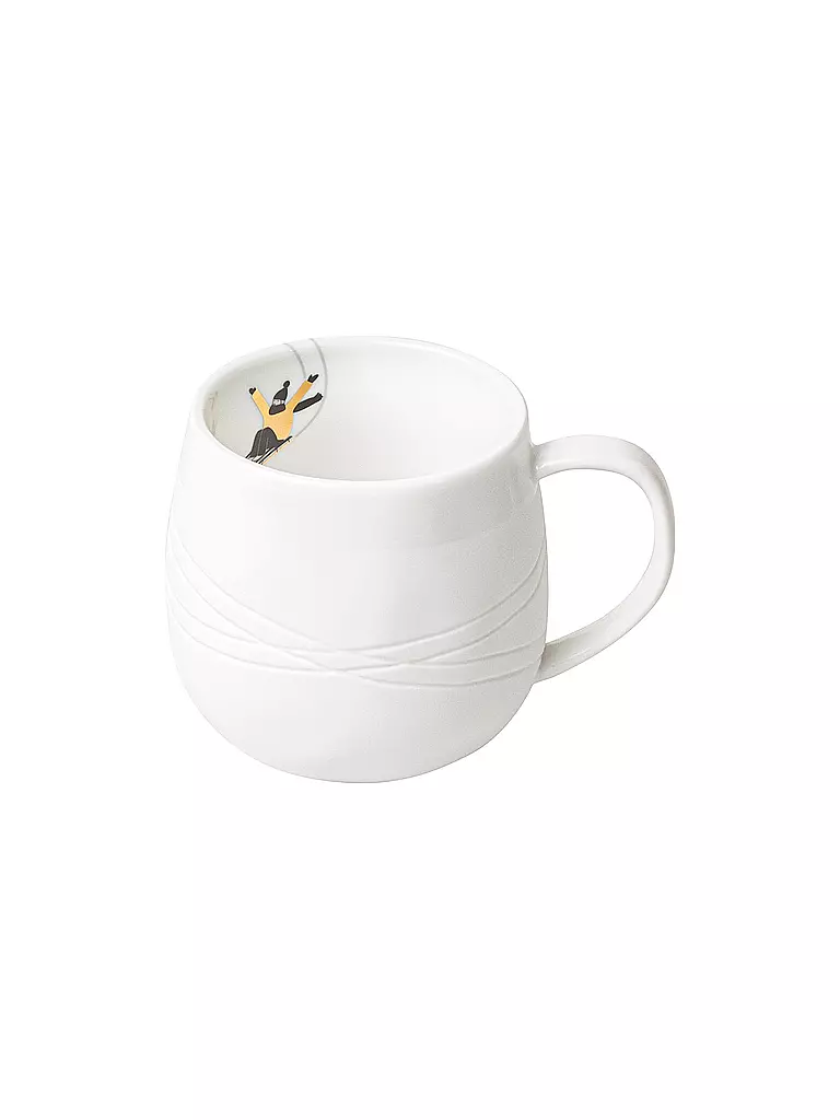 RAEDER | Taza 7,5cm DÍA DE NIEVE Trineo | Blanco