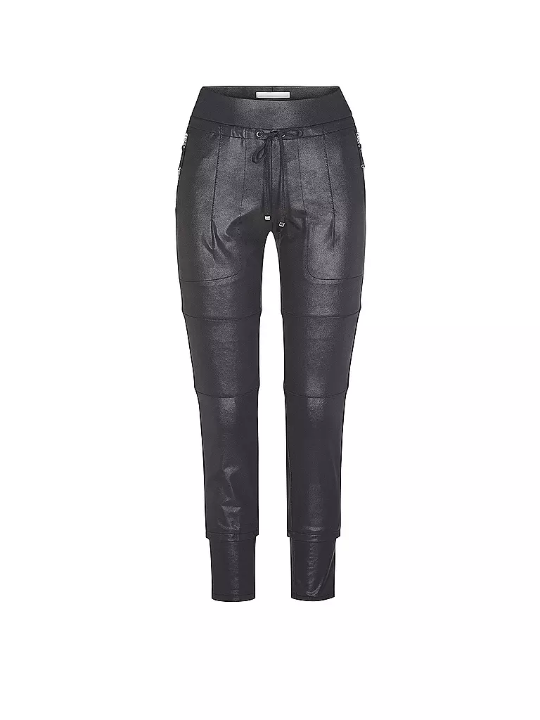 RAFFAELLO ROSSI | Hose in Lederoptik " Candy " | Negro