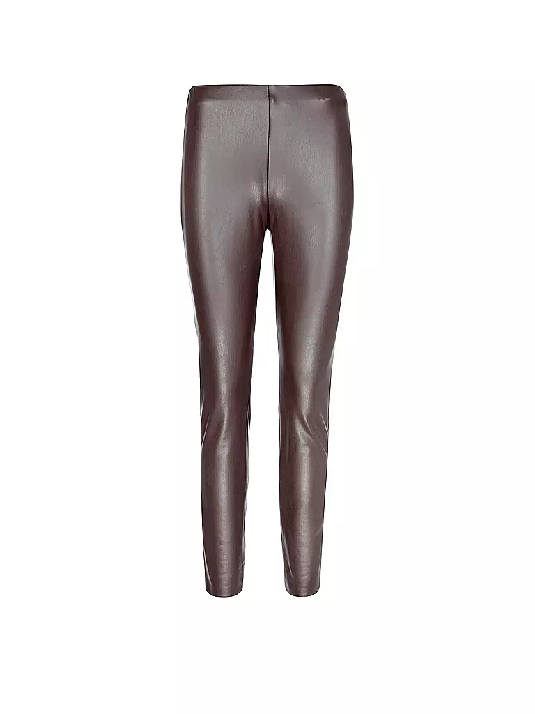 RAFFAELLO ROSSI | Hose in Lederoptik Skinny Fit RESA | Marrón