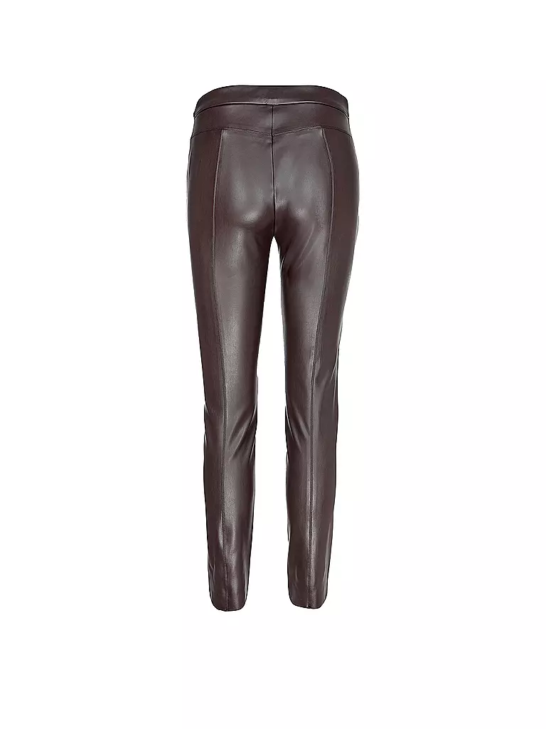 RAFFAELLO ROSSI | Hose in Lederoptik Skinny Fit RESA | Marrón