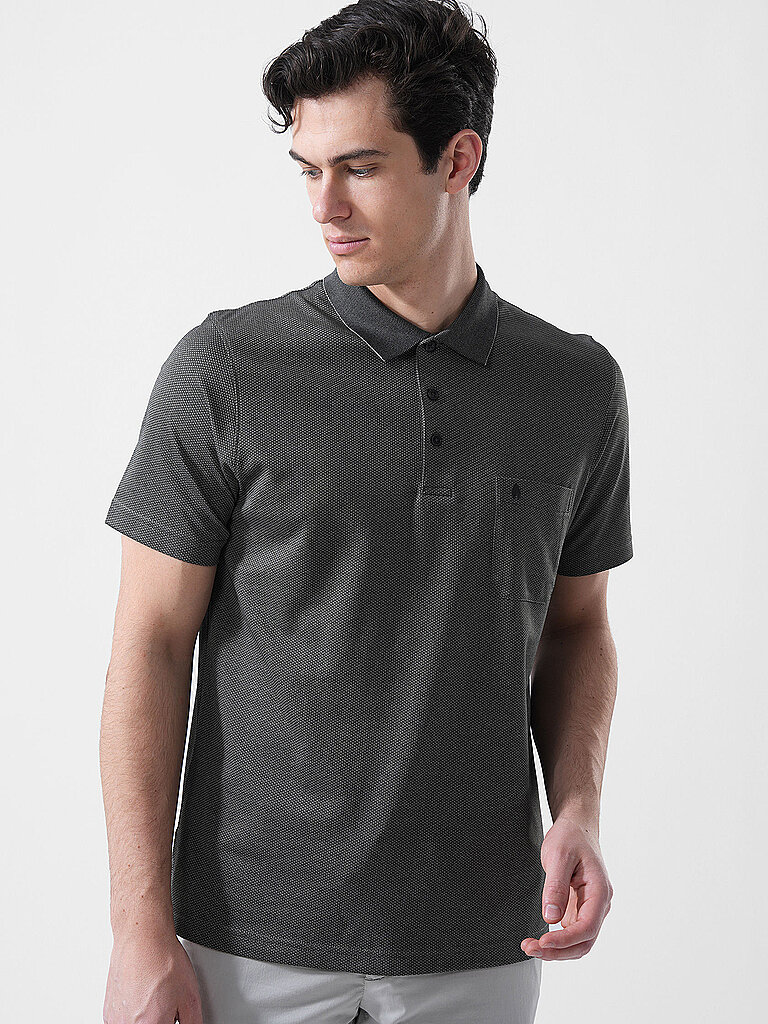 Ragman Poloshirt FISHNET gris