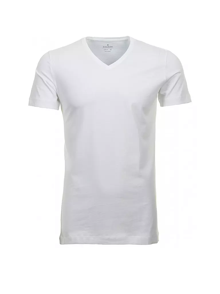 RAGMAN | Paquete de 2 camisetas | Blanco