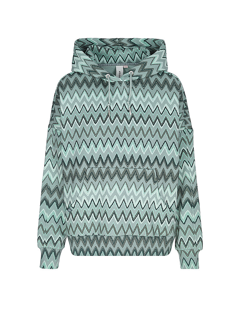 RAGWEAR Sudadera con capucha - Hoodie PIRITA PRINT verde