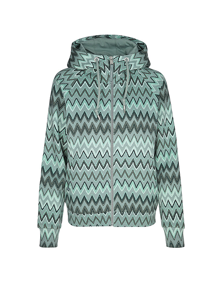 RAGWEAR Chaqueta de chándal FLLAWIA PRINT verde