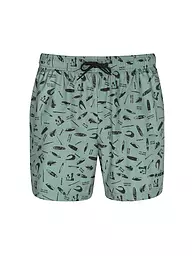 RAGWEAR | Badeshorts STANNIS PRINT | Verde claro