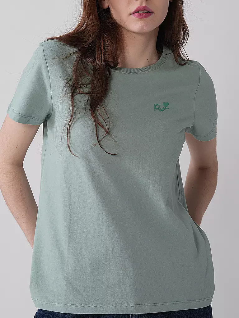 RAGWEAR | Camiseta ADORI LOVE | Verde claro