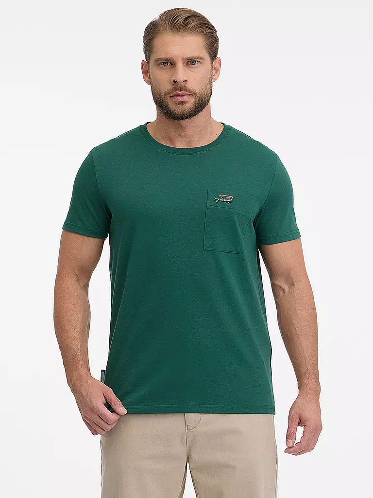 RAGWEAR | Camiseta ENDREW B | Verde oscuro