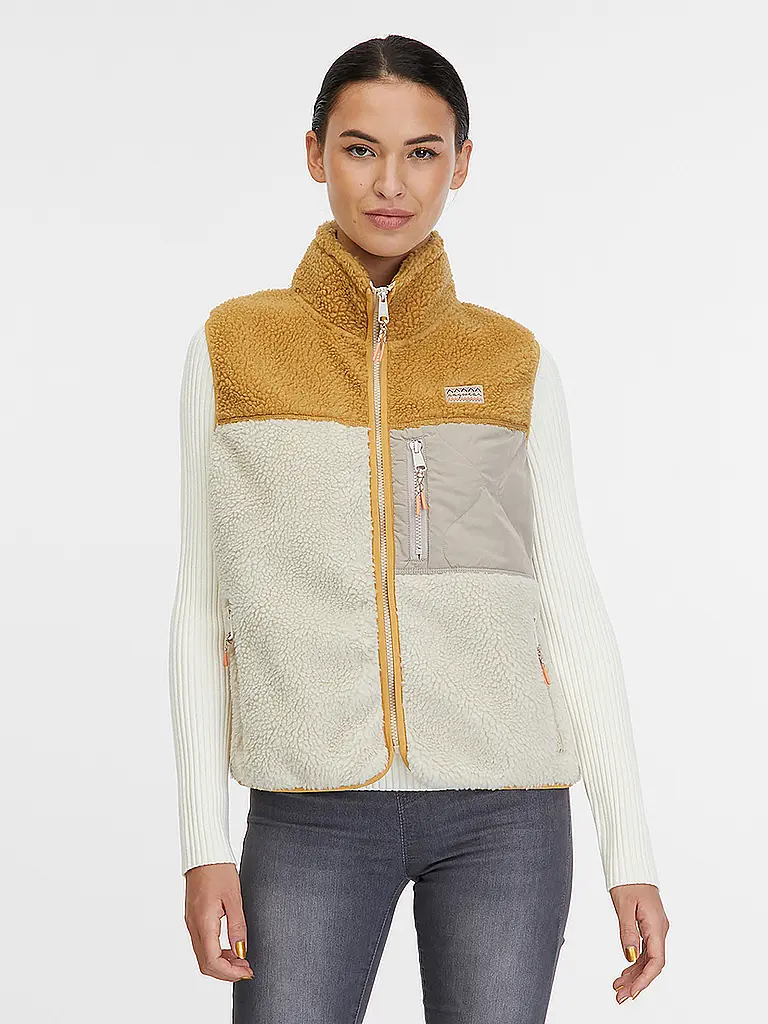 RAGWEAR | Chaleco polar JUNNI BONDED | Crema