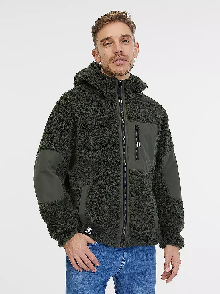 RAGWEAR | Chaqueta de forro polar CHILLE | Verde oscuro
