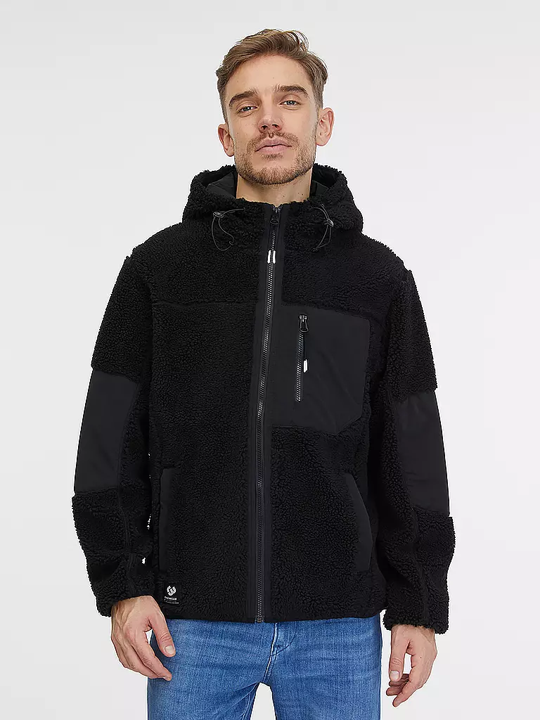 RAGWEAR | Fleecejacke CHILLE | Negro