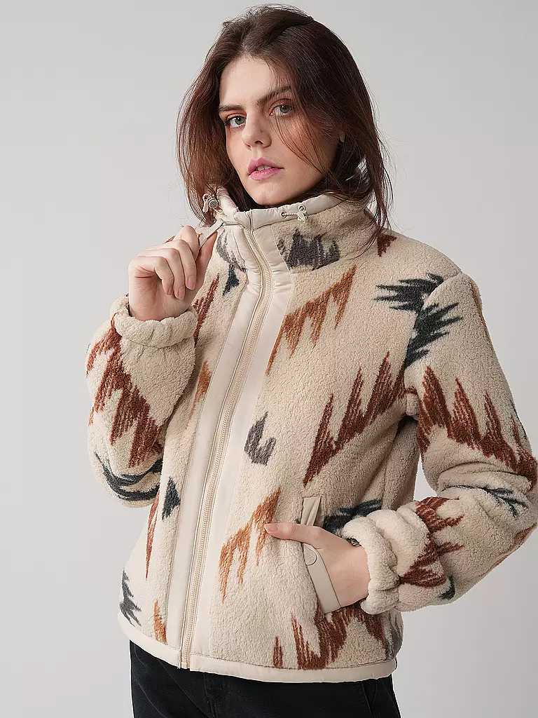 RAGWEAR | Fleecejacke NORDICKA AZTEC | Crema