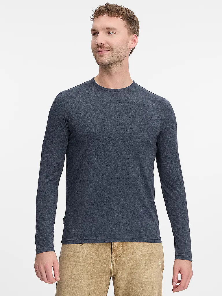 RAGWEAR | Nombre del producto: Camiseta de manga larga ZACHARI | Azul oscuro