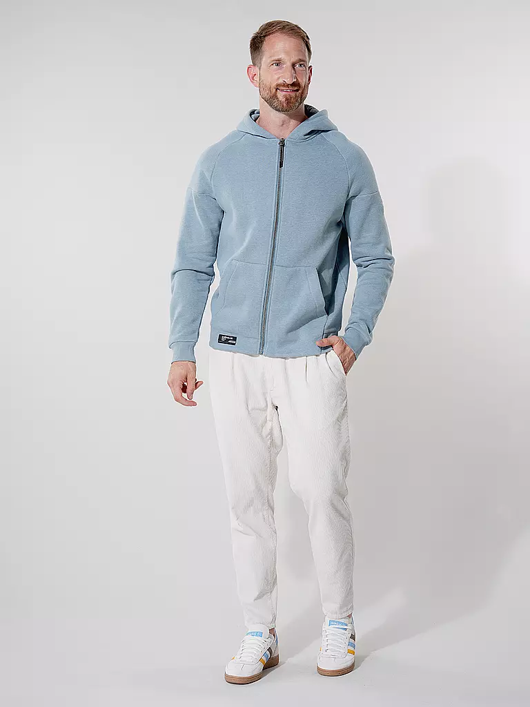 RAGWEAR | Sudadera con cremallera ZENWAY | Azul claro