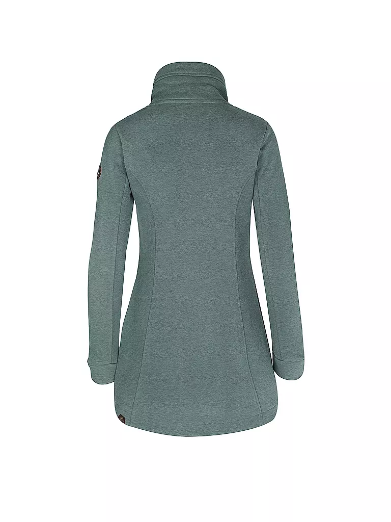 RAGWEAR | Sweatjacke LONG LETRICE | Verde oscuro
