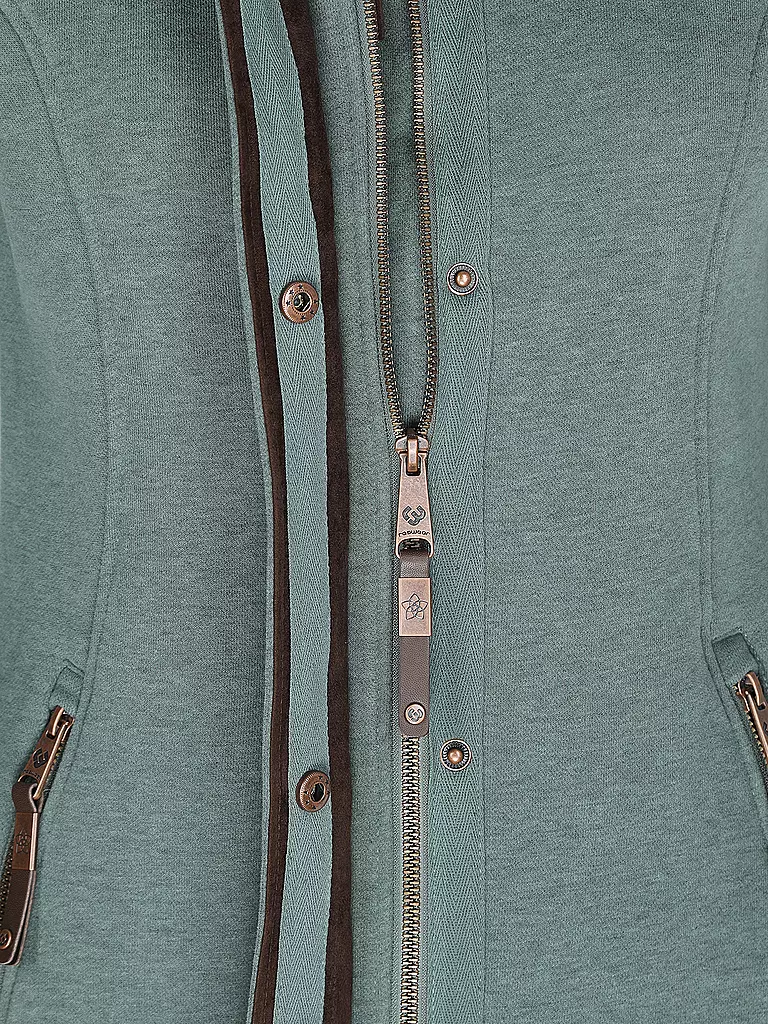 RAGWEAR | Sweatjacke LONG LETRICE | Verde oscuro