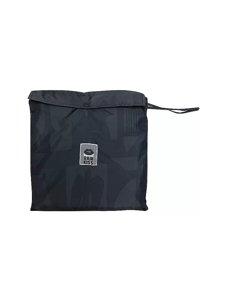 RAINKISS | Chaqueta de lluvia - Poncho de lluvia Back to Black Art | Negro