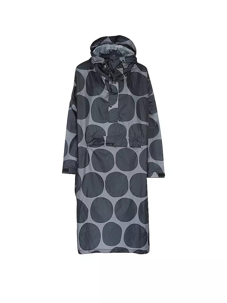 RAINKISS | Chaqueta de lluvia - Poncho de lluvia Black Polka | Negro