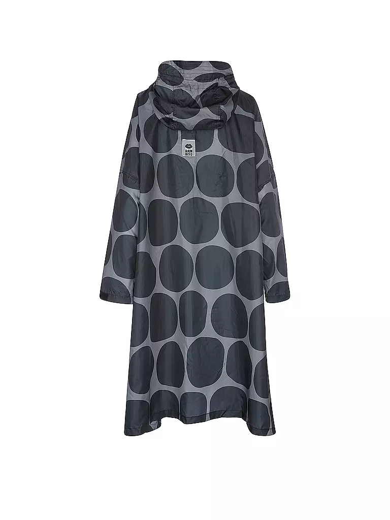 RAINKISS | Chaqueta de lluvia - Poncho de lluvia Black Polka | 
