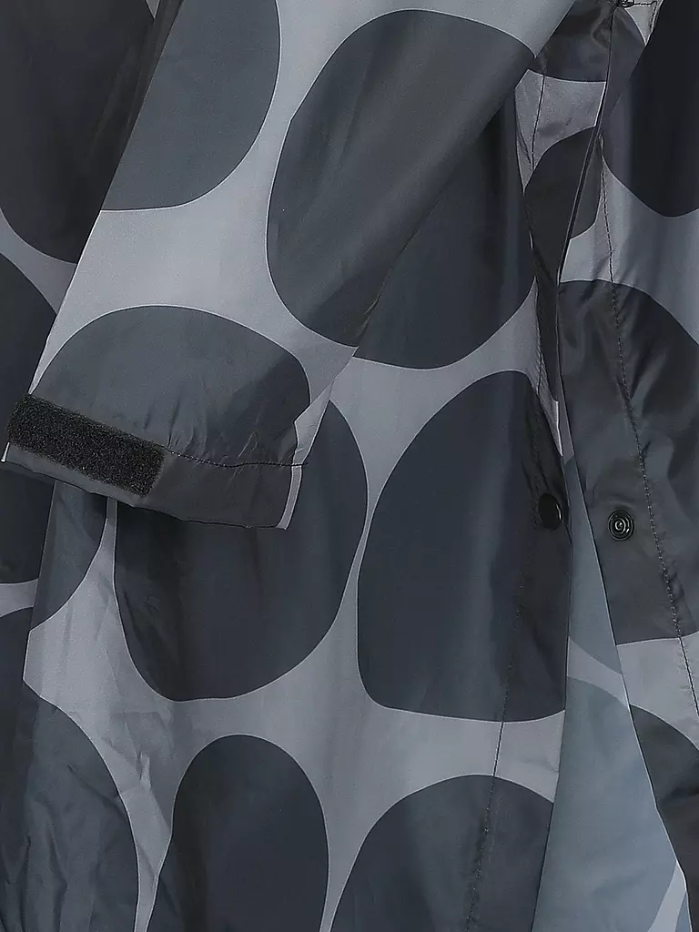 RAINKISS | Chaqueta de lluvia - Poncho de lluvia Black Polka | 