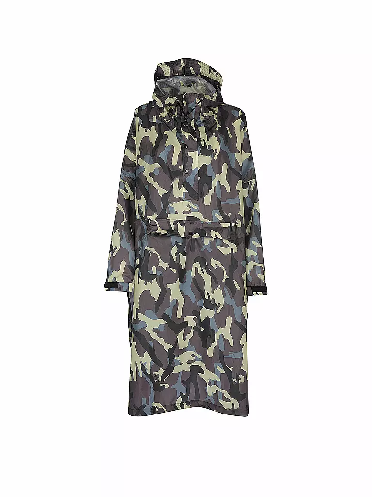 RAINKISS | Chaqueta de lluvia - Poncho de lluvia Camo | Oliva