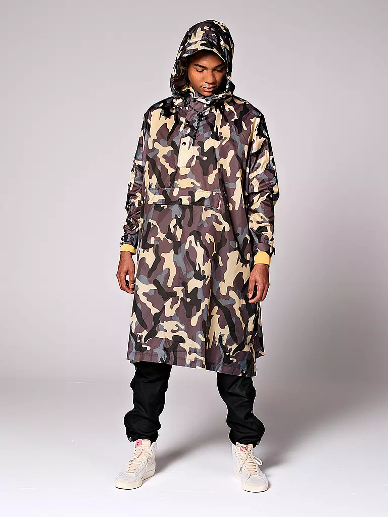 RAINKISS | Chaqueta de lluvia - Poncho de lluvia Camo | Oliva