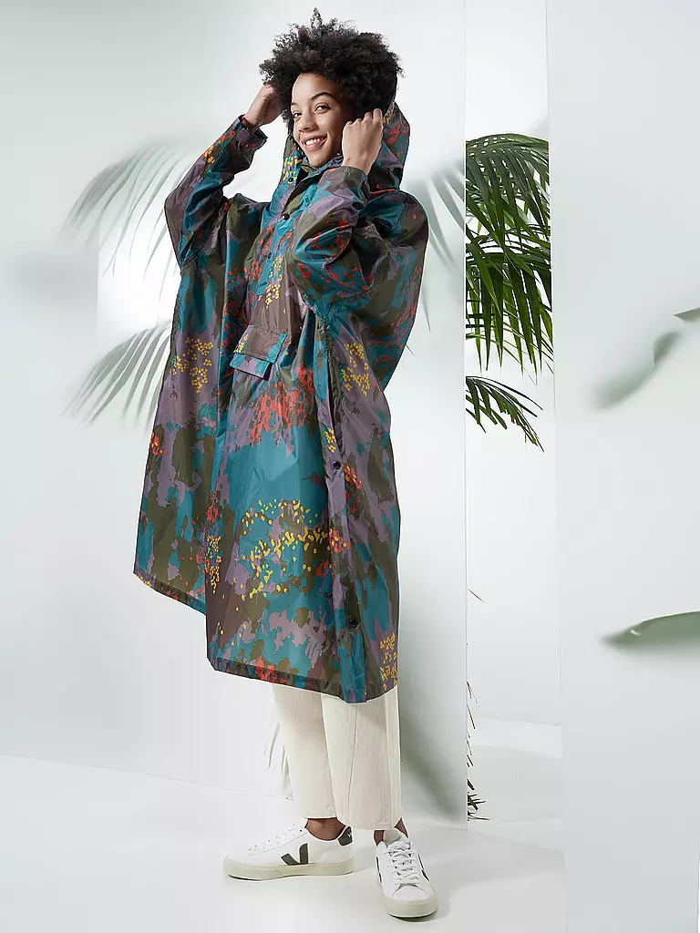 RAINKISS | Chaqueta de lluvia - Poncho de lluvia Forest | Multicolor