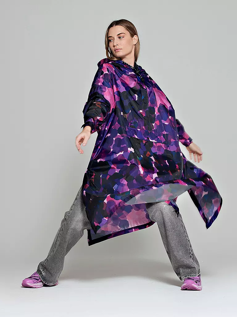 RAINKISS | Chaqueta impermeable - Poncho impermeable CITY LIGHTS | Lila