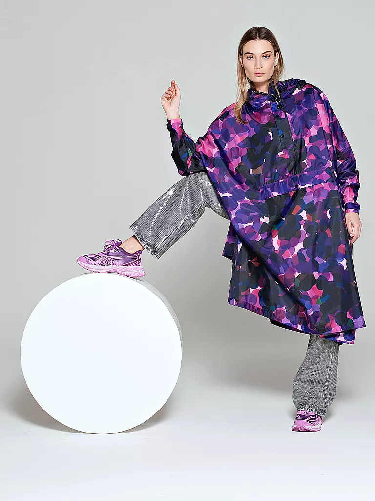 RAINKISS | Chaqueta impermeable - Poncho impermeable CITY LIGHTS | Lila
