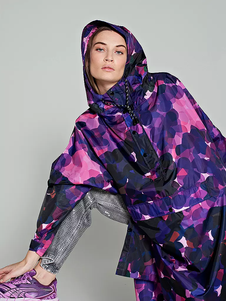 RAINKISS | Chaqueta impermeable - Poncho impermeable CITY LIGHTS | Lila
