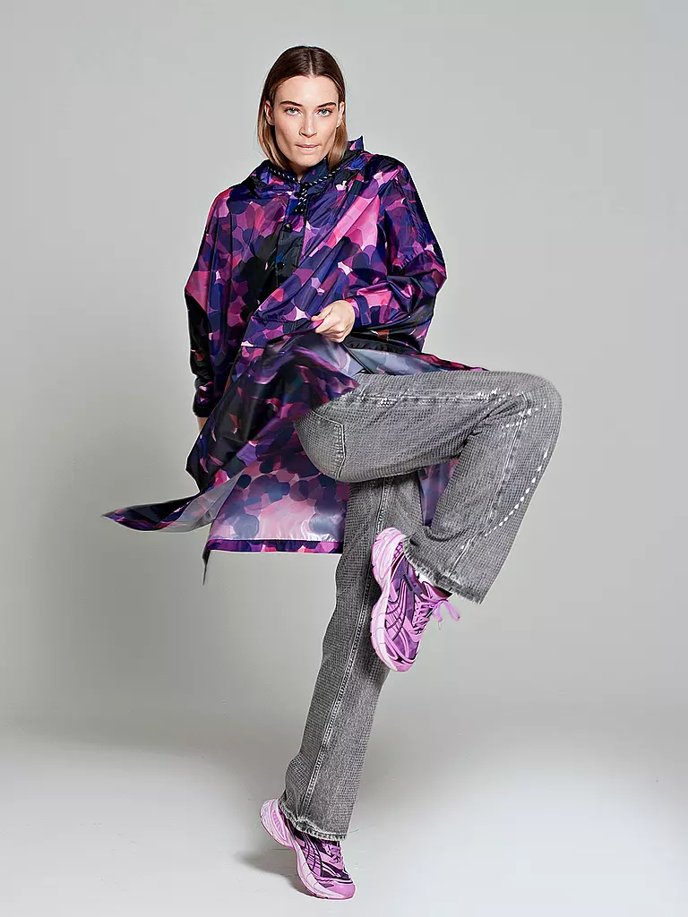 RAINKISS | Chaqueta impermeable - Poncho impermeable CITY LIGHTS | Lila