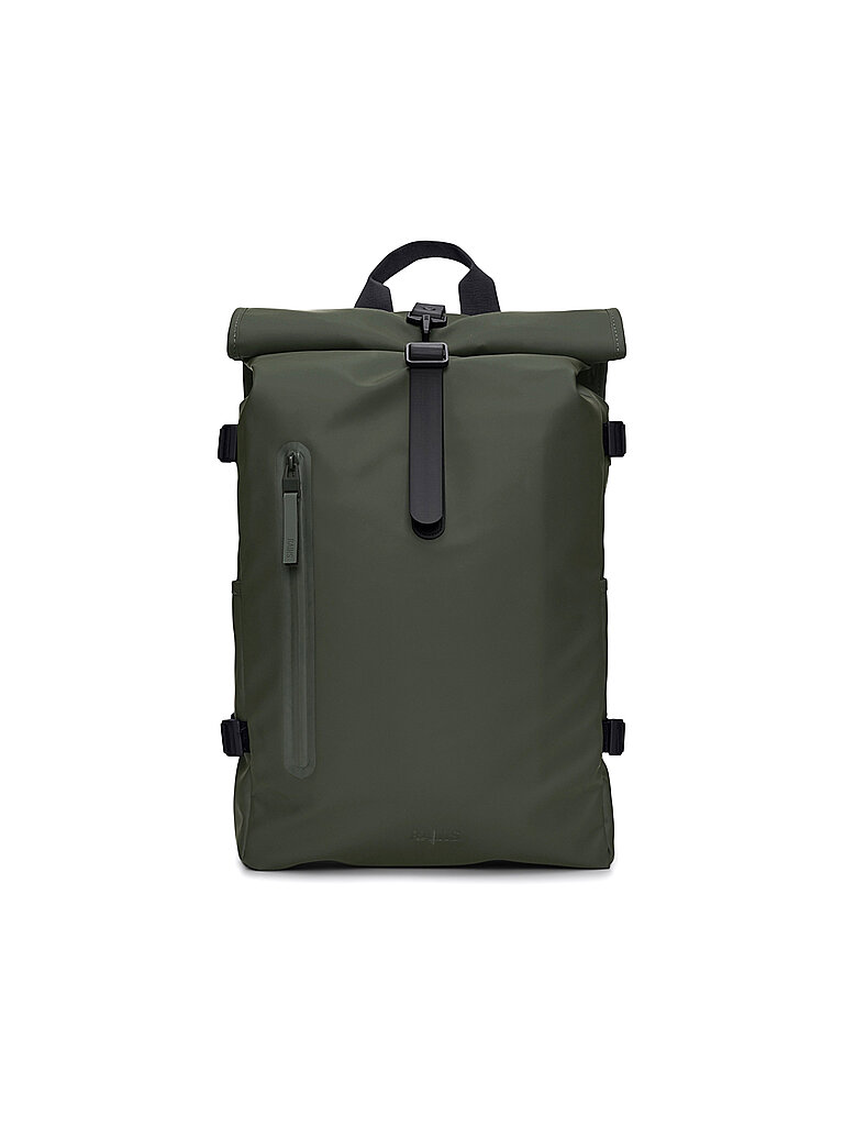 Rains Mochila Rolltop Large verde
