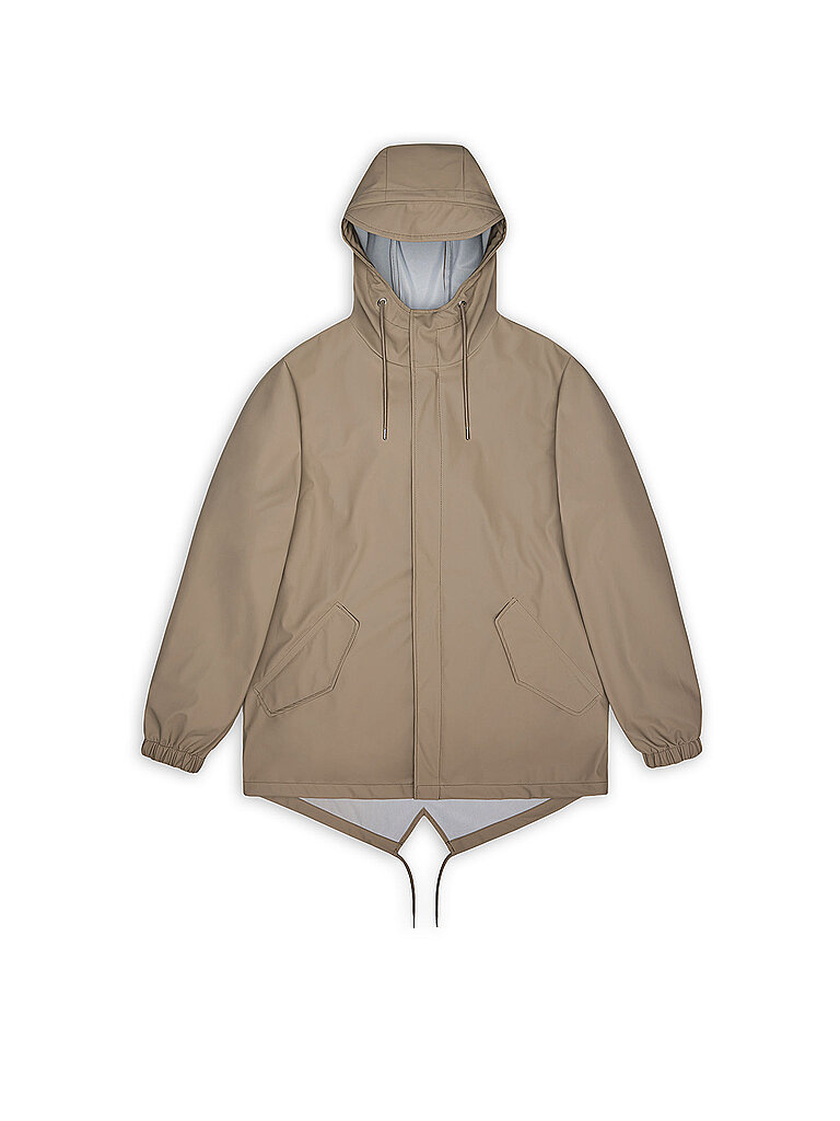 Rains Regenjacke beige M