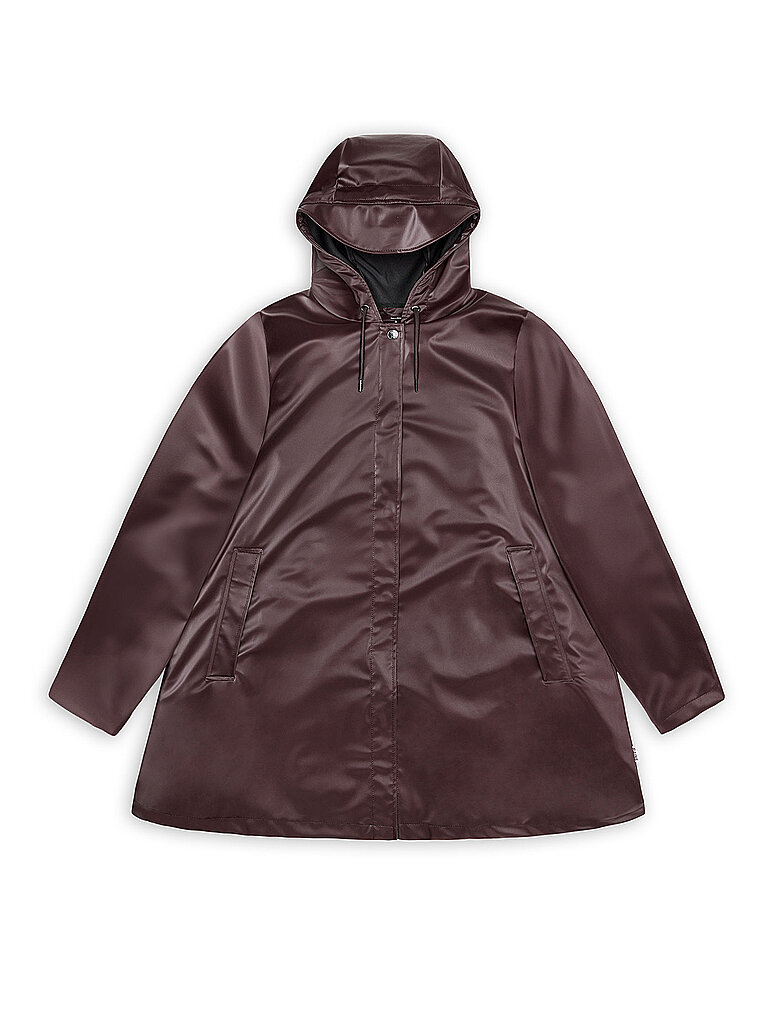 Rains Regenjacke rojo oscuro S