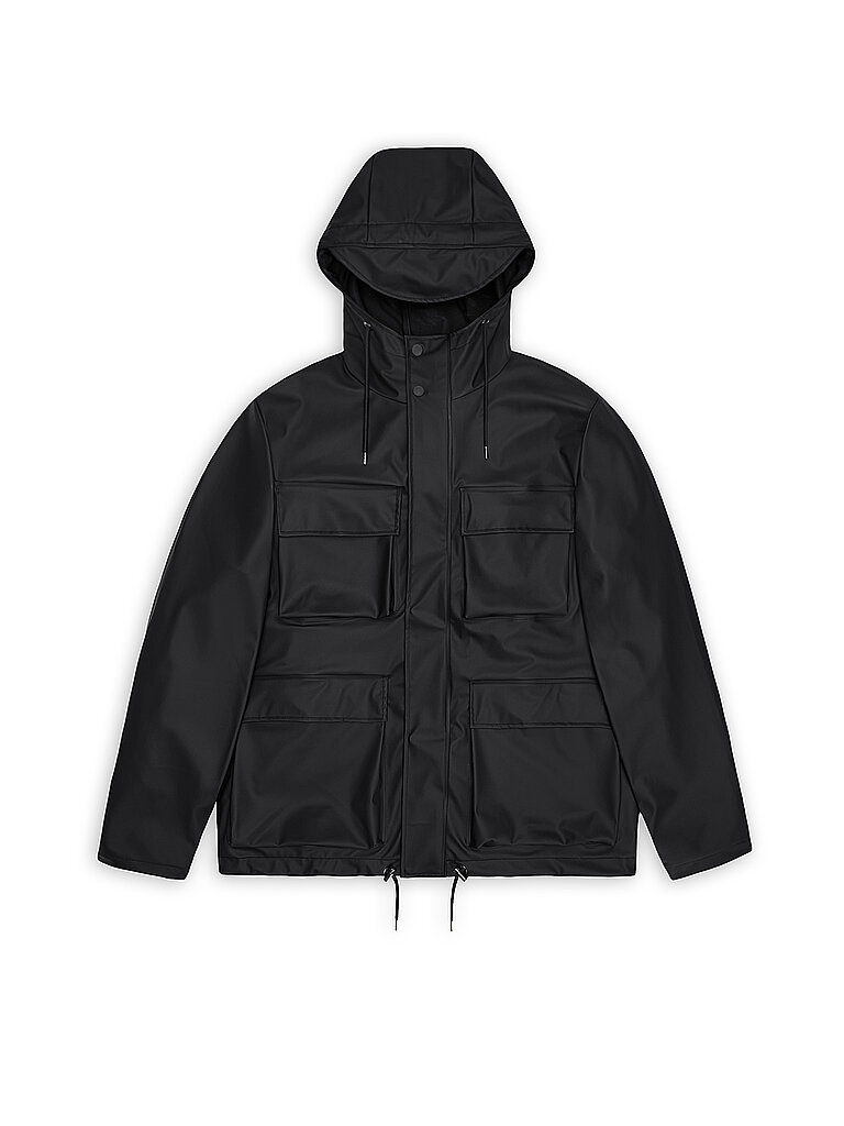 Chaqueta impermeable negro S