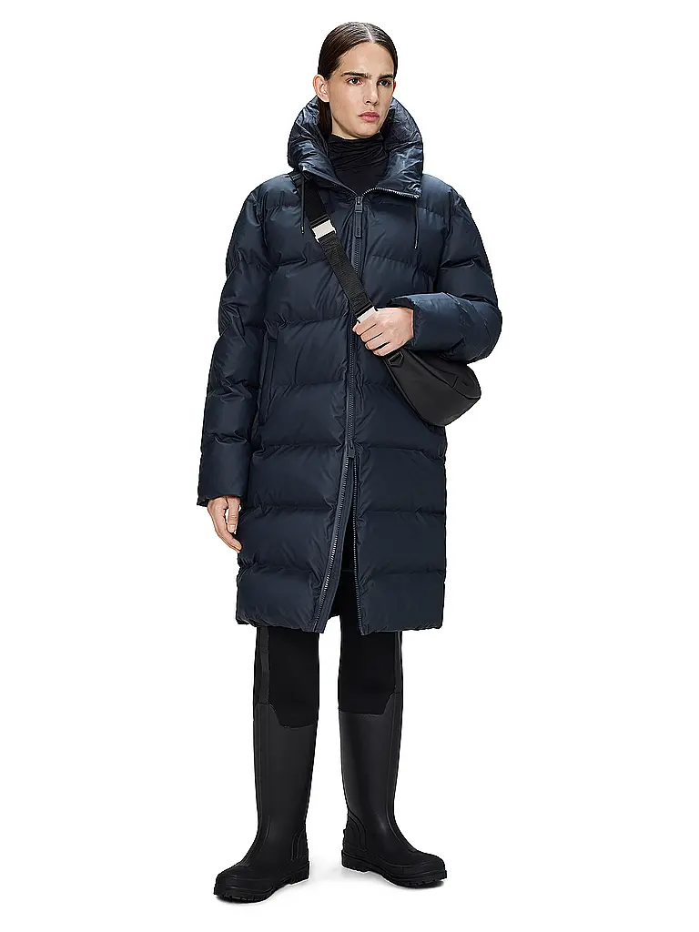 RAINS | Abrigo acolchado ALTA LONGER PUFFER JACKET | Azul oscuro