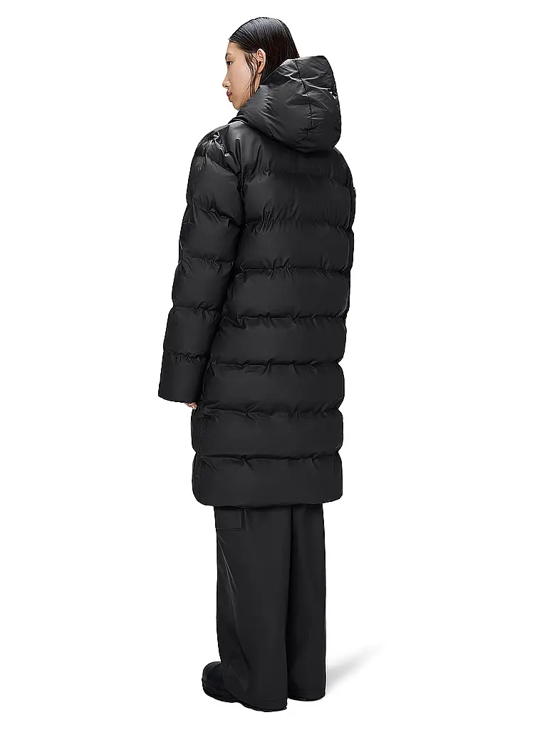 RAINS | Abrigo acolchado ALTA LONGER PUFFER JACKET | Negro