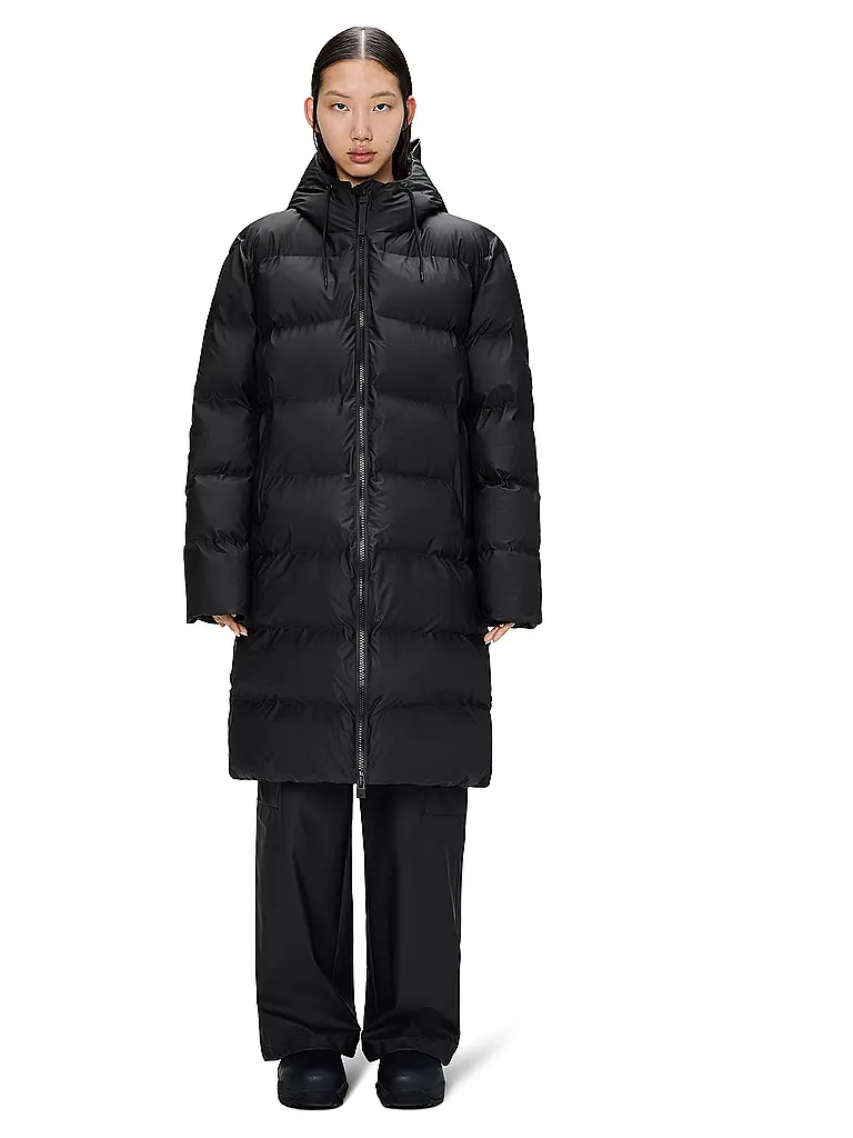 RAINS | Abrigo acolchado ALTA LONGER PUFFER JACKET | Negro