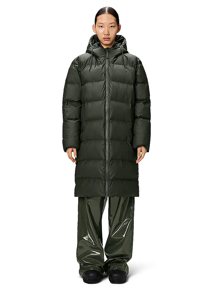 RAINS | Abrigo acolchado ALTA LONGER PUFFER JACKET | Verde