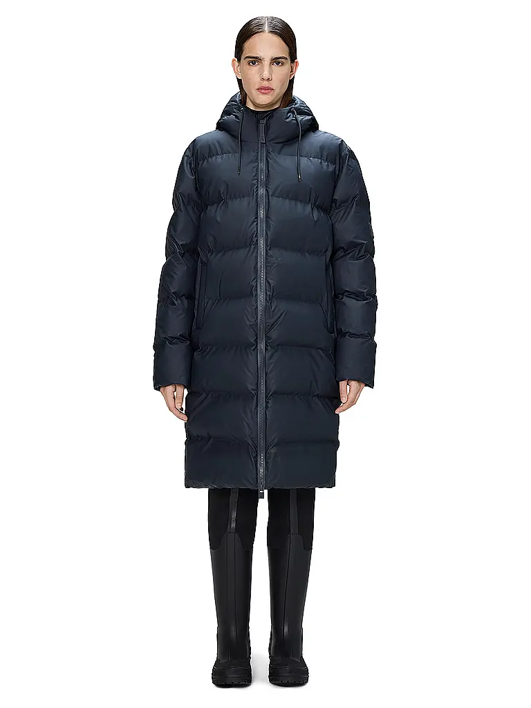 RAINS | Abrigo acolchado ALTA LONGER PUFFER JACKET | Azul oscuro