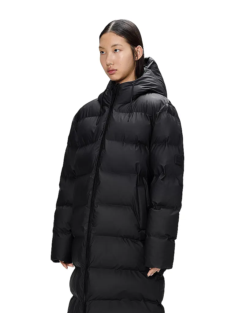 RAINS | Abrigo acolchado ALTA LONGER PUFFER JACKET | Negro