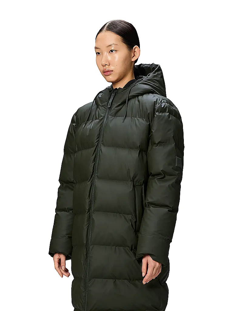 RAINS | Abrigo acolchado ALTA LONGER PUFFER JACKET | Verde