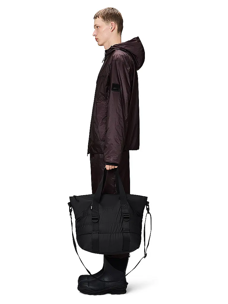 RAINS | Bolso - Bolso de mano PUFFER MIX TOTE BAG MINI W3 | Negro
