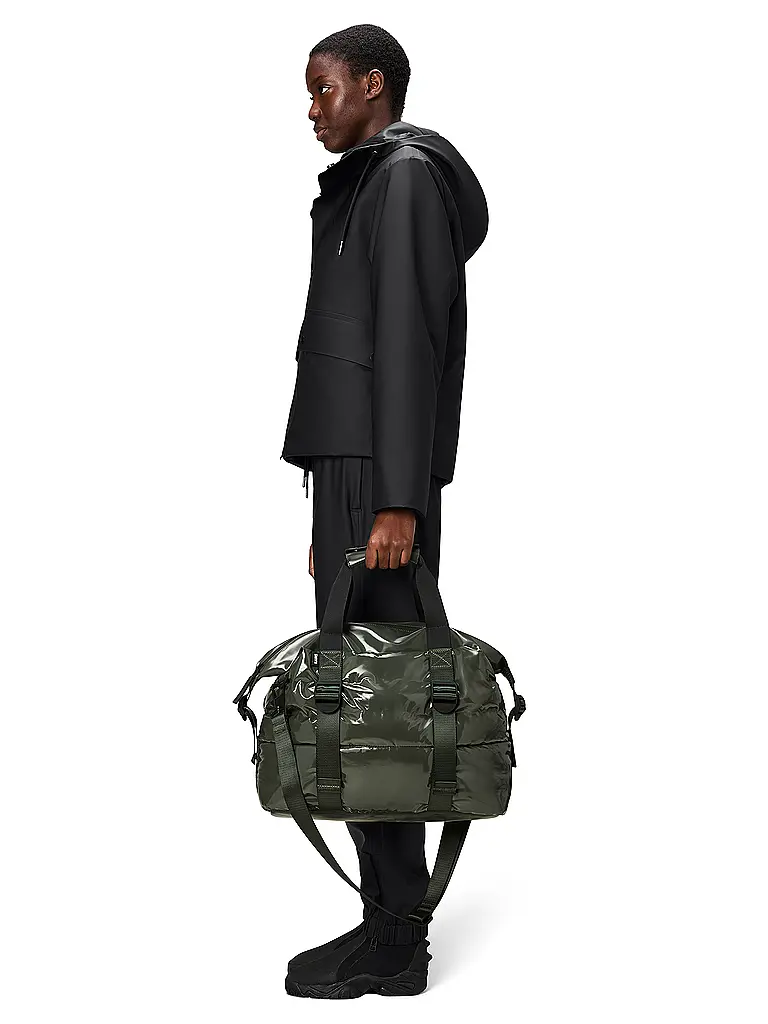 RAINS | Bolso - Weekender PUFFER MIX Small | Oliva