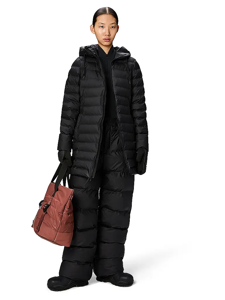 RAINS | Chaqueta acolchada LOHJA LONG | Negro